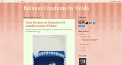 Desktop Screenshot of myballooncreationsbyvelda.blogspot.com