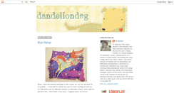 Desktop Screenshot of dandeliondog.blogspot.com