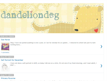 Tablet Screenshot of dandeliondog.blogspot.com
