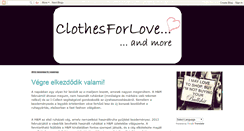 Desktop Screenshot of clothes-for-love.blogspot.com