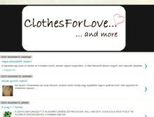 Tablet Screenshot of clothes-for-love.blogspot.com