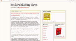 Desktop Screenshot of bookpublishingnews.blogspot.com