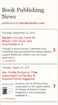 Mobile Screenshot of bookpublishingnews.blogspot.com