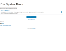 Tablet Screenshot of freesignatureplaces.blogspot.com