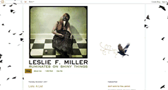 Desktop Screenshot of lesliefmiller.blogspot.com