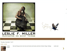 Tablet Screenshot of lesliefmiller.blogspot.com
