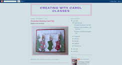 Desktop Screenshot of creatingwithcarolclasses.blogspot.com