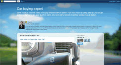 Desktop Screenshot of derekthecarguru.blogspot.com