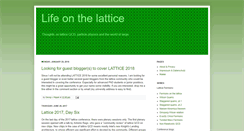 Desktop Screenshot of latticeqcd.blogspot.com