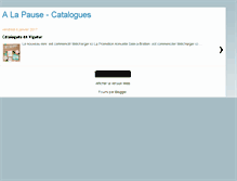 Tablet Screenshot of alapause-catalogues.blogspot.com