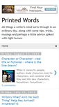 Mobile Screenshot of printedwords.blogspot.com
