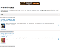 Tablet Screenshot of printedwords.blogspot.com