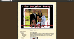 Desktop Screenshot of mccarterfamilyfun.blogspot.com