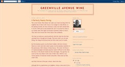 Desktop Screenshot of greenvilleavenuewine.blogspot.com