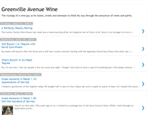 Tablet Screenshot of greenvilleavenuewine.blogspot.com