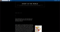 Desktop Screenshot of eventintheworld.blogspot.com