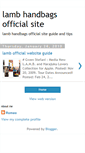 Mobile Screenshot of lambhandbagsofficialsite.blogspot.com