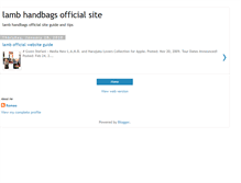 Tablet Screenshot of lambhandbagsofficialsite.blogspot.com