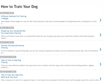 Tablet Screenshot of basictrainingforyourdog.blogspot.com