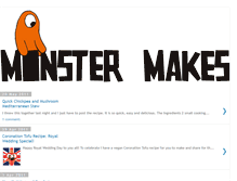 Tablet Screenshot of monstermakes.blogspot.com