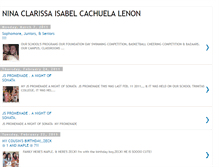 Tablet Screenshot of ninaclarissaisabellenon.blogspot.com