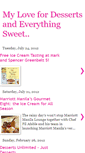 Mobile Screenshot of mylovefordesserts.blogspot.com