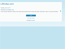 Tablet Screenshot of liftindex.blogspot.com