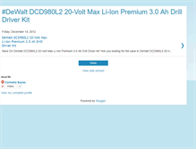 Tablet Screenshot of dewaltdcd980l2.blogspot.com