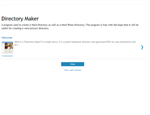 Tablet Screenshot of directorymaker.blogspot.com
