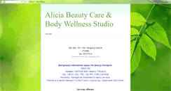 Desktop Screenshot of alicia-beautycare.blogspot.com