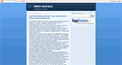 Desktop Screenshot of newsinacqua.blogspot.com