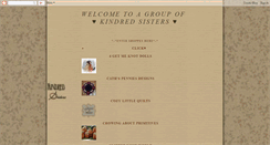 Desktop Screenshot of kindredsisterswelcome.blogspot.com