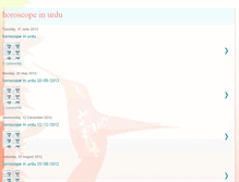 Tablet Screenshot of horoscopeinurduo.blogspot.com