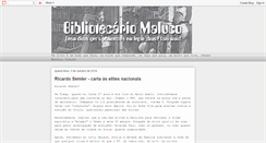 Desktop Screenshot of bibliotecariomaluco.blogspot.com