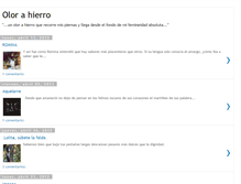 Tablet Screenshot of olorahierro.blogspot.com