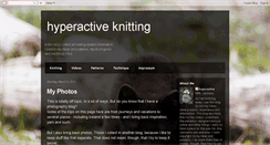 Desktop Screenshot of hyperactiveknitting.blogspot.com