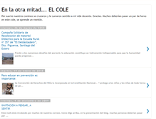 Tablet Screenshot of enlaotramitadelcole.blogspot.com