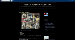 Desktop Screenshot of goldenpetshoppalembang.blogspot.com