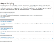 Tablet Screenshot of maybeimlying.blogspot.com