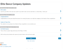 Tablet Screenshot of elitedancenews.blogspot.com