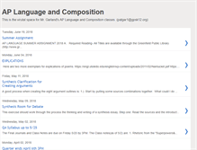 Tablet Screenshot of mrgarlandenglish.blogspot.com