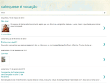 Tablet Screenshot of catequeseevocacao.blogspot.com
