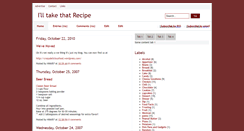 Desktop Screenshot of illtakethatrecipe.blogspot.com