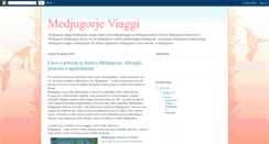 Desktop Screenshot of medjugorjeviaggi.blogspot.com