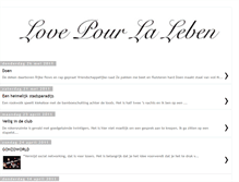 Tablet Screenshot of lovepourlaleben.blogspot.com