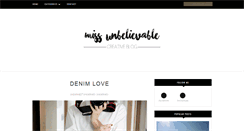 Desktop Screenshot of miss-unbelievable.blogspot.com