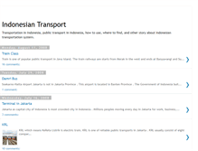 Tablet Screenshot of indonesiantransport.blogspot.com