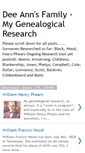 Mobile Screenshot of deesfamilytree.blogspot.com