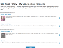 Tablet Screenshot of deesfamilytree.blogspot.com