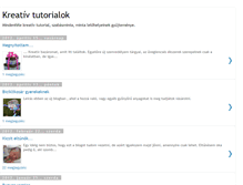Tablet Screenshot of kreativtutorialok.blogspot.com